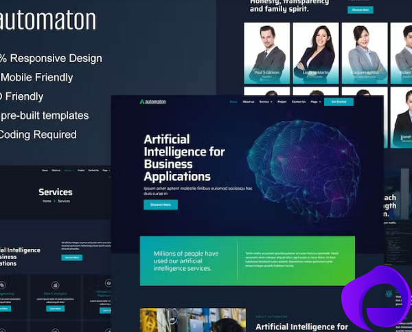 Automaton Artificial Intelligence Technology Services Elementor Template Kit